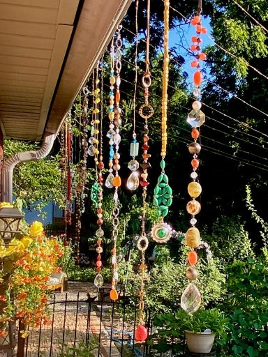 VINTAGE WINDOW BLING/GARDEN ART